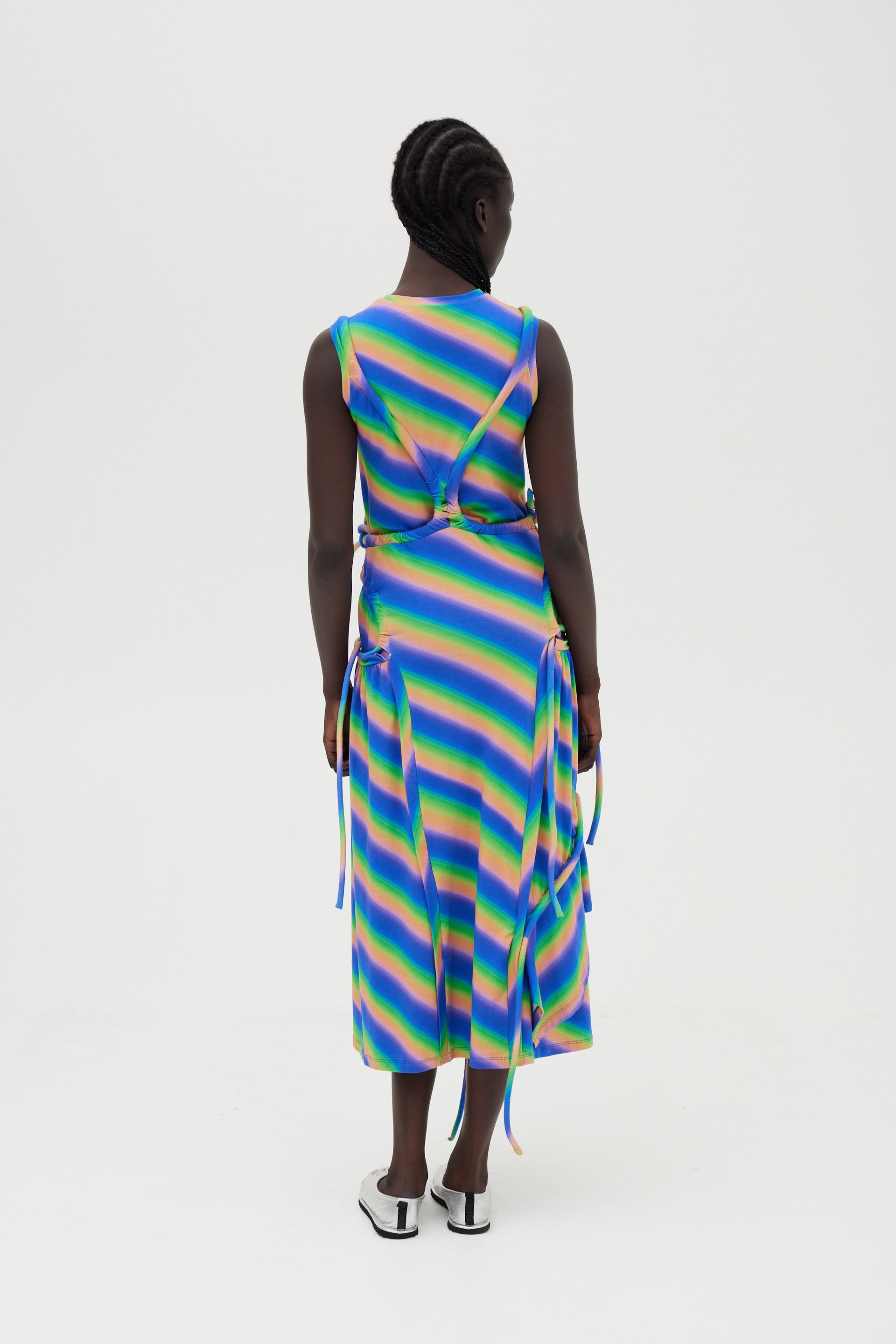 Soft-Stripe Rope Dress