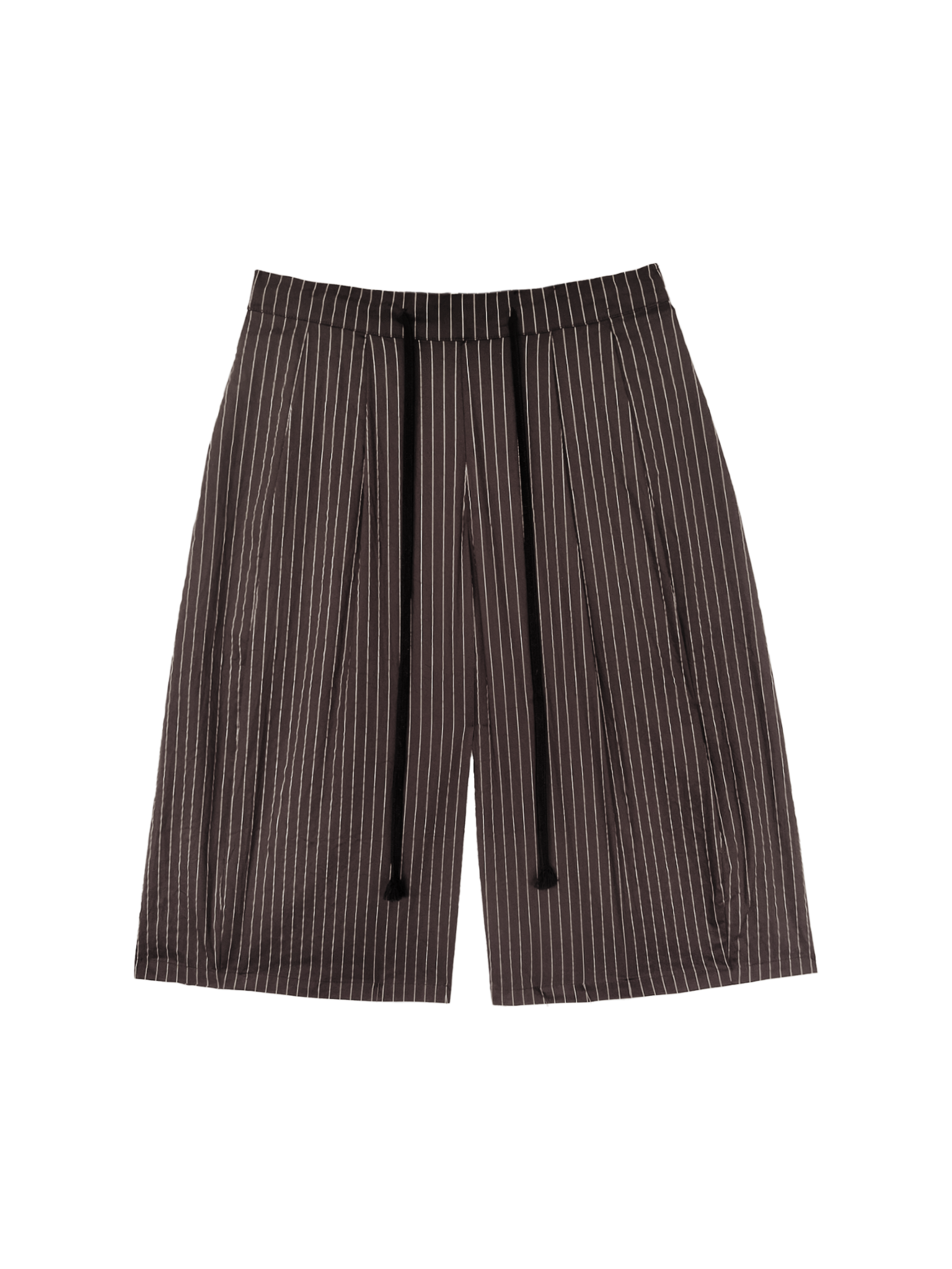 Pinstripe Pleat Shorts
